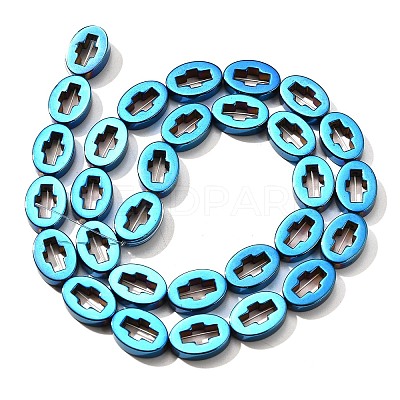 Electroplated Synthetic Non-magnetic Hematite Beads Strands G-L613-Z01-03A-1