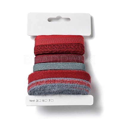 18 Yards 6 Styles Polyester Ribbon SRIB-C001-D09-1