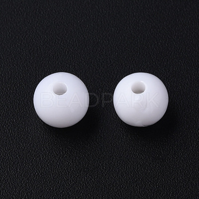 Opaque Acrylic Beads MACR-S370-C8mm-01-1