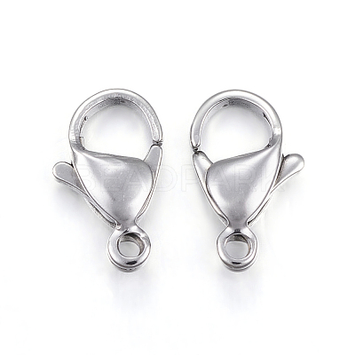 Tarnish Resistant 304 Stainless Steel Lobster Claw Clasps X-STAS-H353-G-02P-1