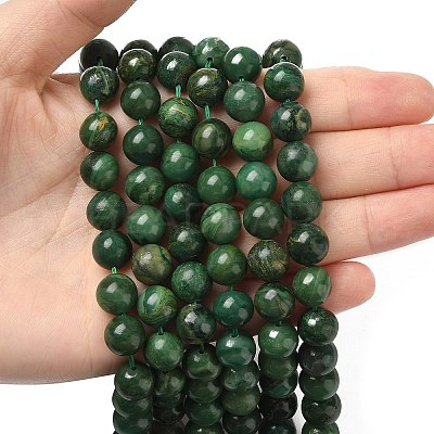 Natural African Jade Beads Strands G-D840-53-10mm-A-1