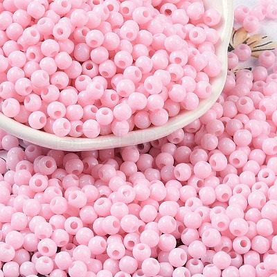 Opaque Acrylic Beads SACR-A007-01A-01-1