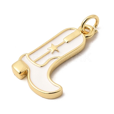 Brass Enamel Pendants KK-A296-51G-03-1