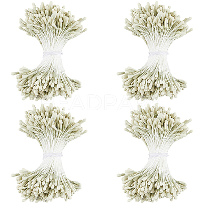 Gypsum with Cotton Cord Artificial Flower Core DIY-WH20007-36A-07-1