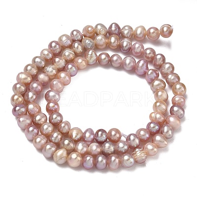 Natural Cultured Freshwater Pearl Beads Strands PEAR-L034-09D-1