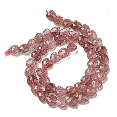 Natural Green Strawberry Quartz Beads Strands G-P544-E04-01-1