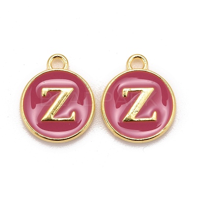 Golden Plated Alloy Enamel Charms ENAM-S118-08Z-1