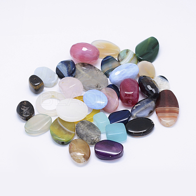 Natural & Synthetic Mixed Gemstone Beads G-K266-03-1