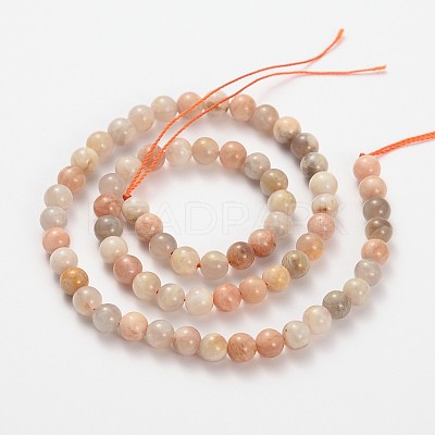 Natural Multi-Moonstone Beads Strands X-G-O030-8mm-10-1
