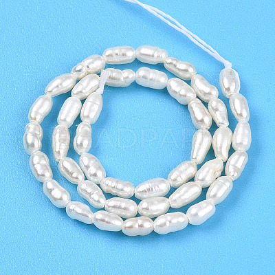 Natural Cultured Freshwater Pearl Beads Strands PEAR-N012-02Y-01-1