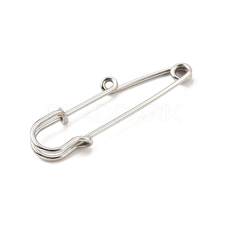 304 Stainless Steel Safety Pins Brooch Findings STAS-K252-05A-P-01-1