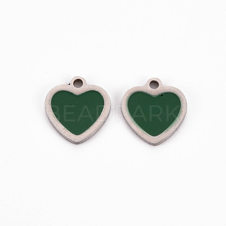304 Stainless Steel Enamel Charms STAS-Q242-041A-1