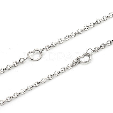 Tarnish Resistant 304 Stainless Steel Cable Chains CHS-F015-11P-1