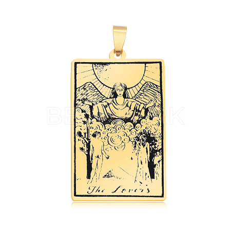 201 Stainless Steel Pendants STAS-S105-LA460-10-1