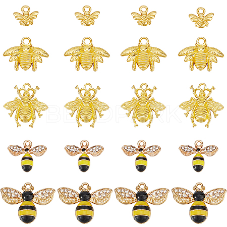 50Pcs 5 Style Alloy Pendant FIND-SC0009-09-1