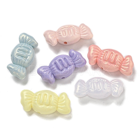 Opaque Acrylic Beads X-OACR-E041-05-1