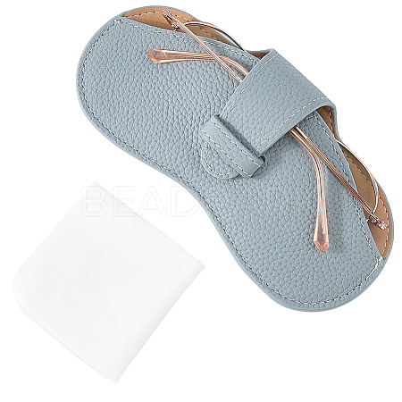 1Pc Cowhide Eyeglass Cases ABAG-CN0001-58C-1