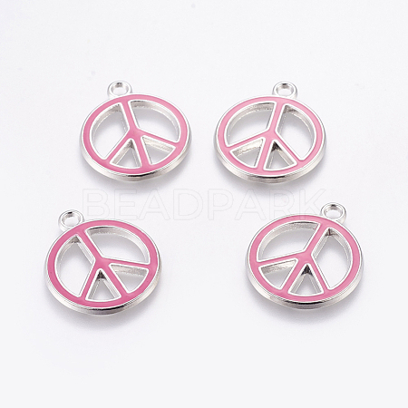 Alloy Enamel Pendants ENAM-P066-4-1
