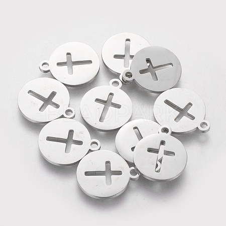 Non-Tarnish 304 Stainless Steel Charms STAS-Q201-T066-1