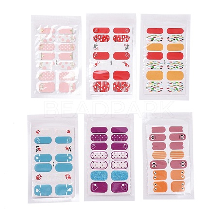 Fruit Floral Leopard Print Full Wrap Nail Polish Stickers MRMJ-T078-ZA-M1-1