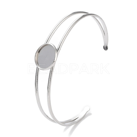 Non-Tarnish 304 Stainless Steel Bracelets Setting Making BJEW-B090-03A-P-1