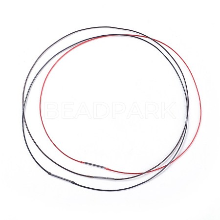 Waxed Polyester Cord Necklace Making MAK-I011-03-1