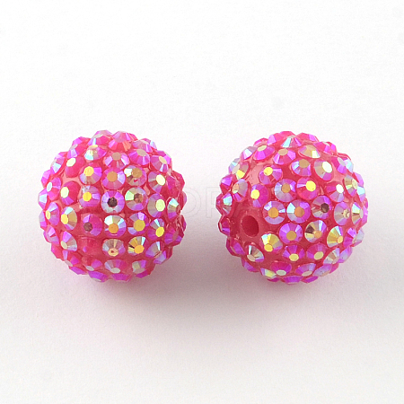 AB-Color Resin Rhinestone Beads RESI-S315-20x22-09-1