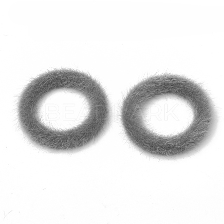 Faux Mink Fur Covered Linking Rings WOVE-N009-03A-1
