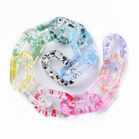 Transparent Acrylic Linking Rings OACR-N009-013B-1