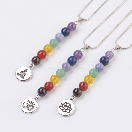 Chakra Jewelry NJEW-JN02133-1