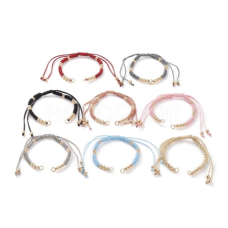 Adjustable Polyester Braided Cord Bracelet Making AJEW-JB00892-1