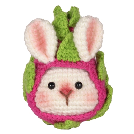 DIY Rabbit Knitting Kits for Beginners PW-WGD0699-02-1