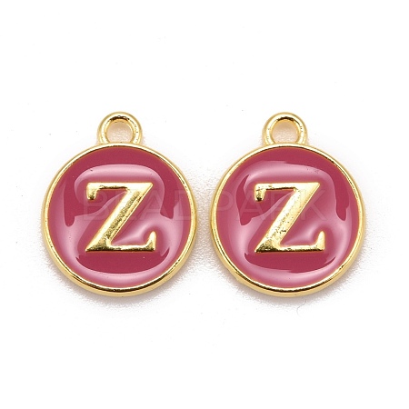 Golden Plated Alloy Enamel Charms ENAM-S118-08Z-1