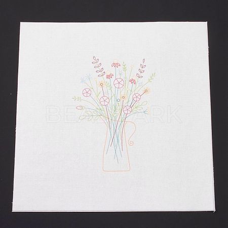 DIY Embroidery Fabric with Eliminable Pattern DIY-P032-B03-1