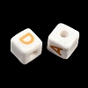 Handmade Printed Porcelain Beads PORC-T136-01B-2