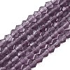 Imitate Austrian Crystal Frosted Glass Beads Strands EGLA-A039-T3mm-MD04-2