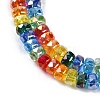 Electroplate Glass Beads Strands EGLA-B009-04-3