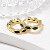 Brass Micro Pave Cubic Zirconia Huggie Hoop Earrings EJEW-K083-34G-A-1