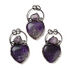 Natural Amethyst& Amethyst Big Pendants G-A221-04D-1