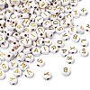 Plating Acrylic Beads PACR-YW0001-08G-1