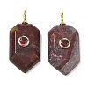 Natural Red Line Jasper Red Vein Jasper Pendants KK-CBAF9BC-20G-06-1