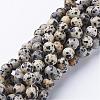 Natural Dalmatian Jasper Beads Strands GSR004-1