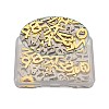 Yilisi 304 Stainless Steel Alphabet Letter Charms STAS-YS0001-03-3