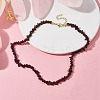 Natural Garnet Chip Beaded Necklace NJEW-JN04616-09-2