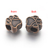 Tibetan Style European Beads LS-MPDL-6160-R-NR-2