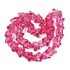 Baking Paint Electroplate Transparent Glass Beads Strands EGLA-Q136-03A-10-2