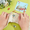 12Pcs 12 Style Cactus & Leaf & Mushroom Alloy Enamel Locking Stitch Markers HJEW-PH01501-2