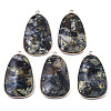 Assembled Synthetic Pyrite and Kyanite/Cyanite/Disthene Big Pendants G-R481-04-1