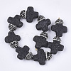 Synthetic Lava Rock Beads G-T120-01-3