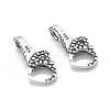 Thailand 925 Sterling Silver Lobster Claw Clasps STER-L055-053AS-2